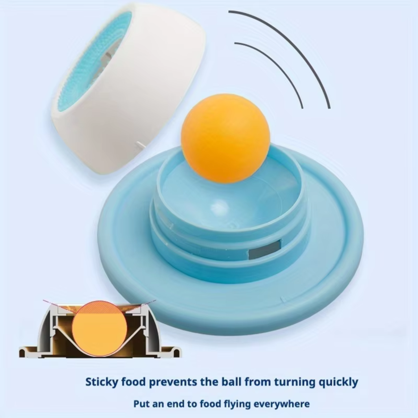 Lick-N-Roll™ | 360° Rotating Roller Ball Slow Feeder